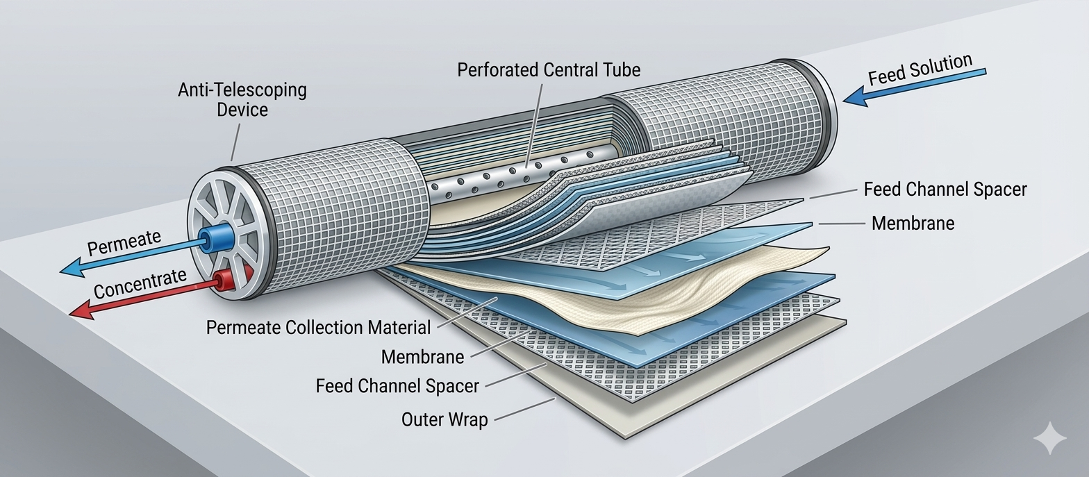 RO Membrane Internal Structure