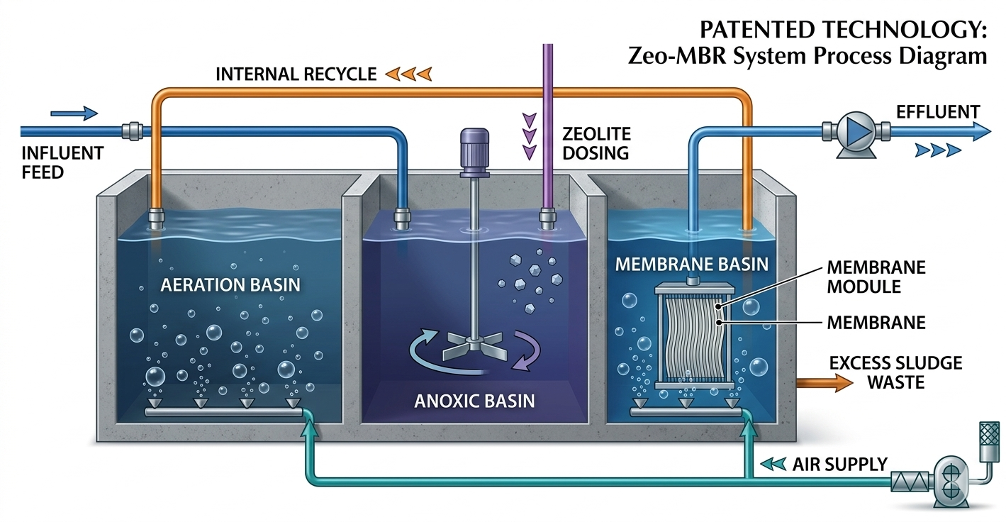 Zeo-MBR System Process Diagram